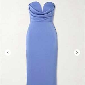 Alex Perry Strapless Dress in Light Blue